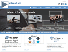 Tablet Screenshot of dtsearch.co.uk